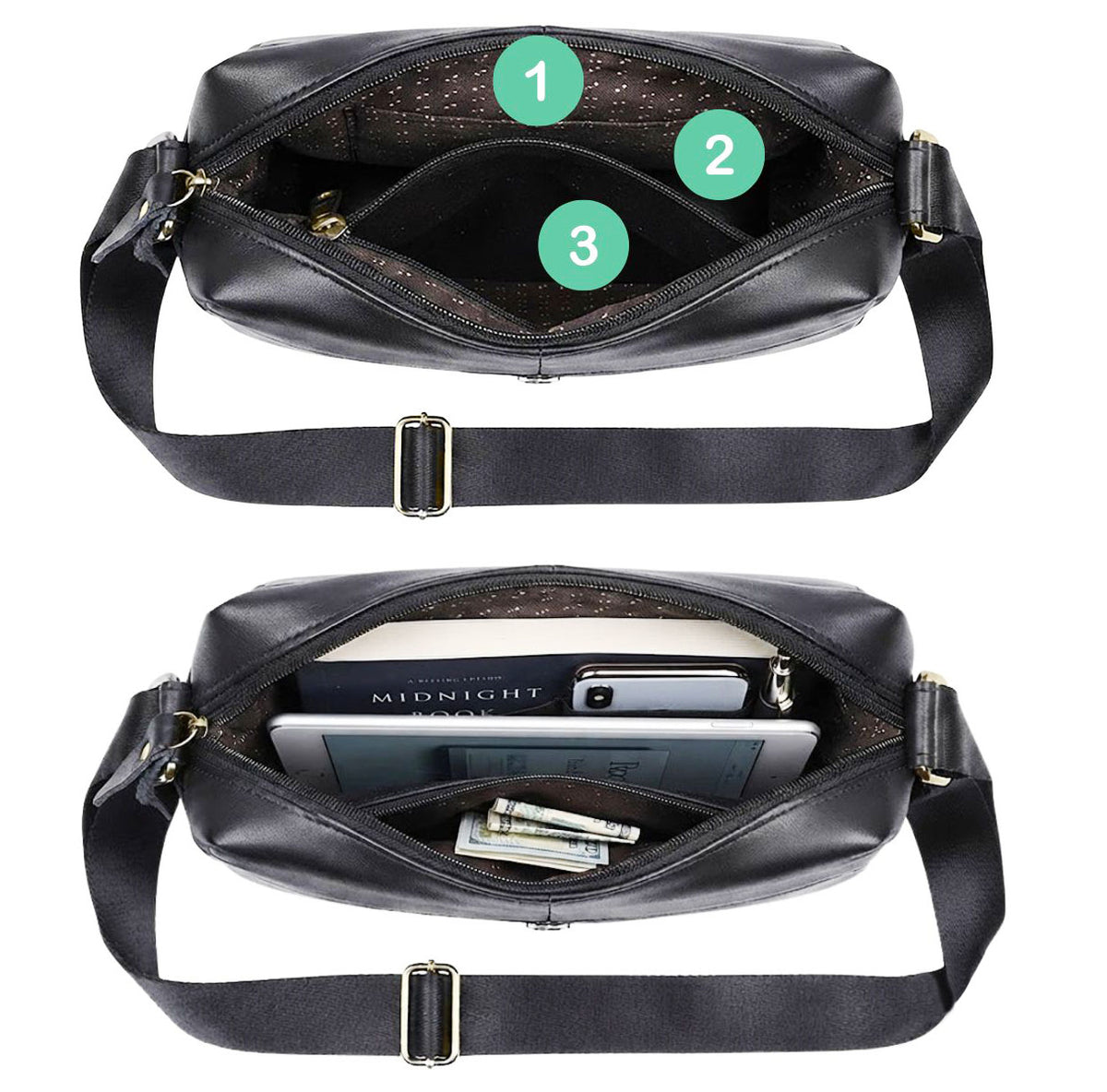 Bullz Sling leather bag SB-02