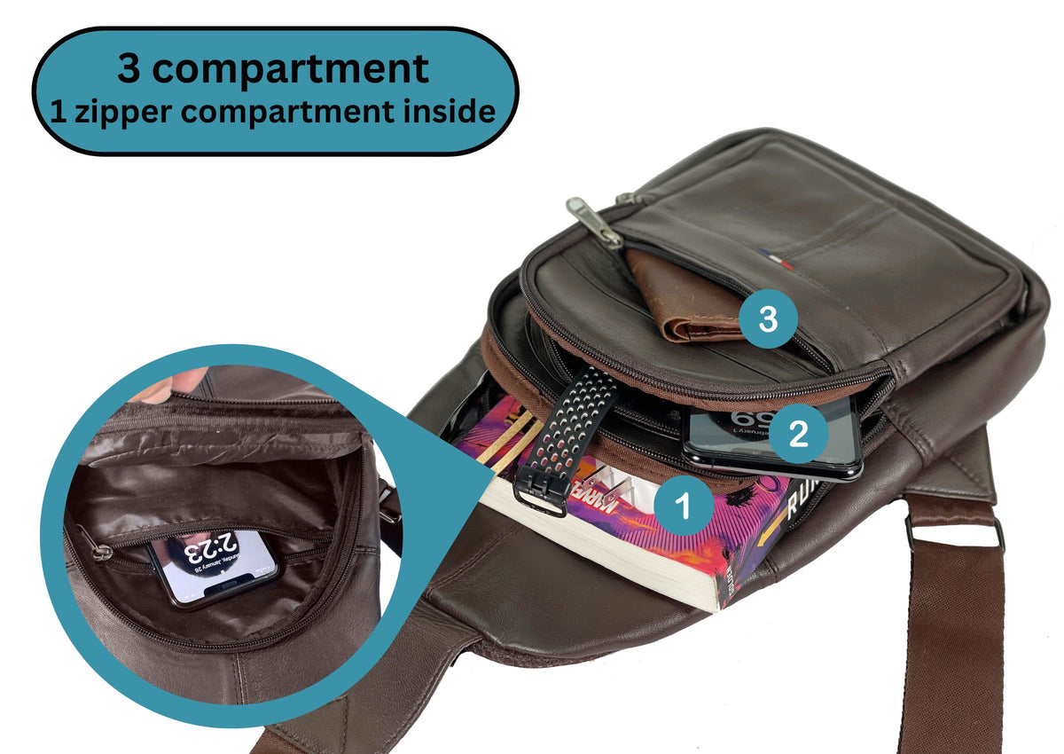 Bullz Crossbody leather bag CBB-07
