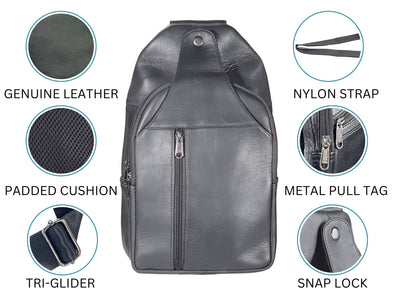 Bullz Crossbody leather bag CBB-09