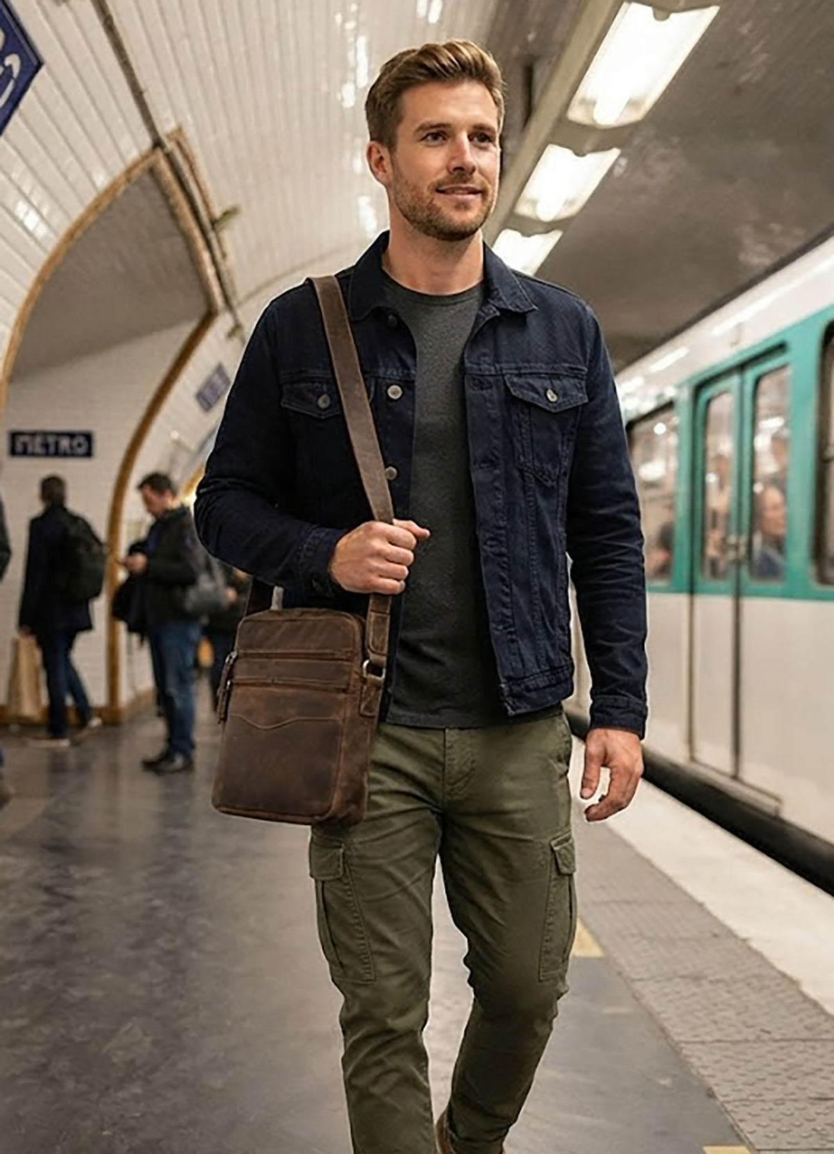 Bullz Hunter leather Sling bag SB-HTR-04