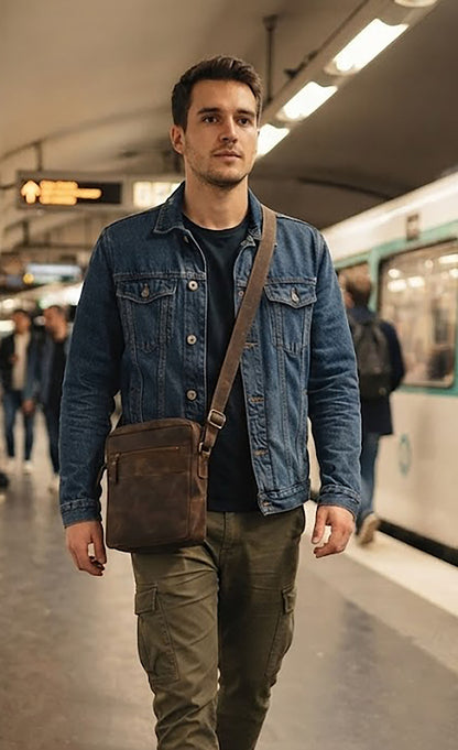 Bullz Hunter leather Sling bag SB-HTR-05