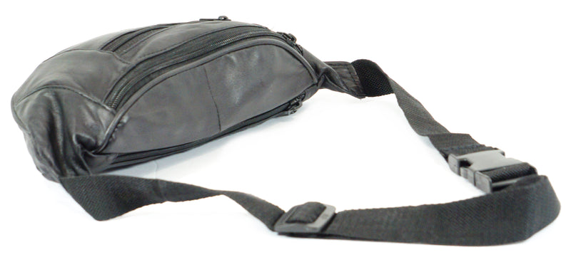 Buying bulk fanny pack Wholesale genuine lambskin leather waist bag Bullz