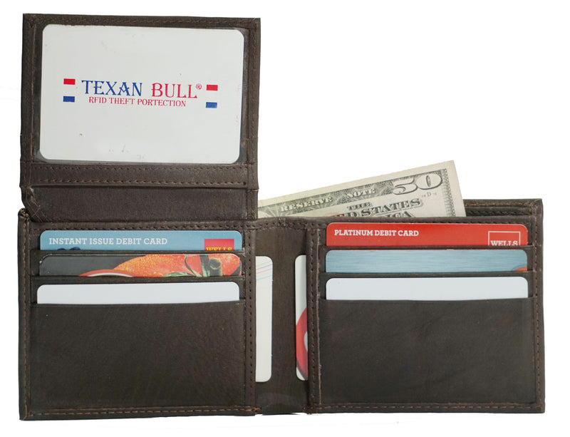 Bullz® RFID Mens Wallet TXB-RF1102-BR