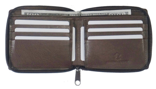 Bullz® RFID Zipper Mens Wallet TXB-RF5102