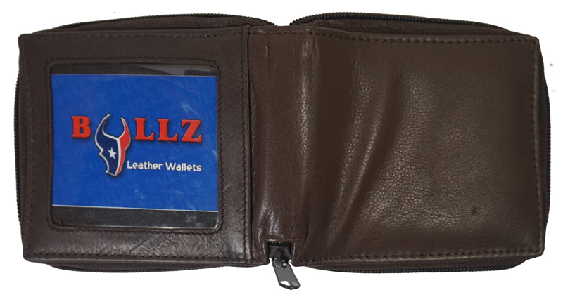 Bullz® RFID Zipper Mens Wallet TXB-RF5102